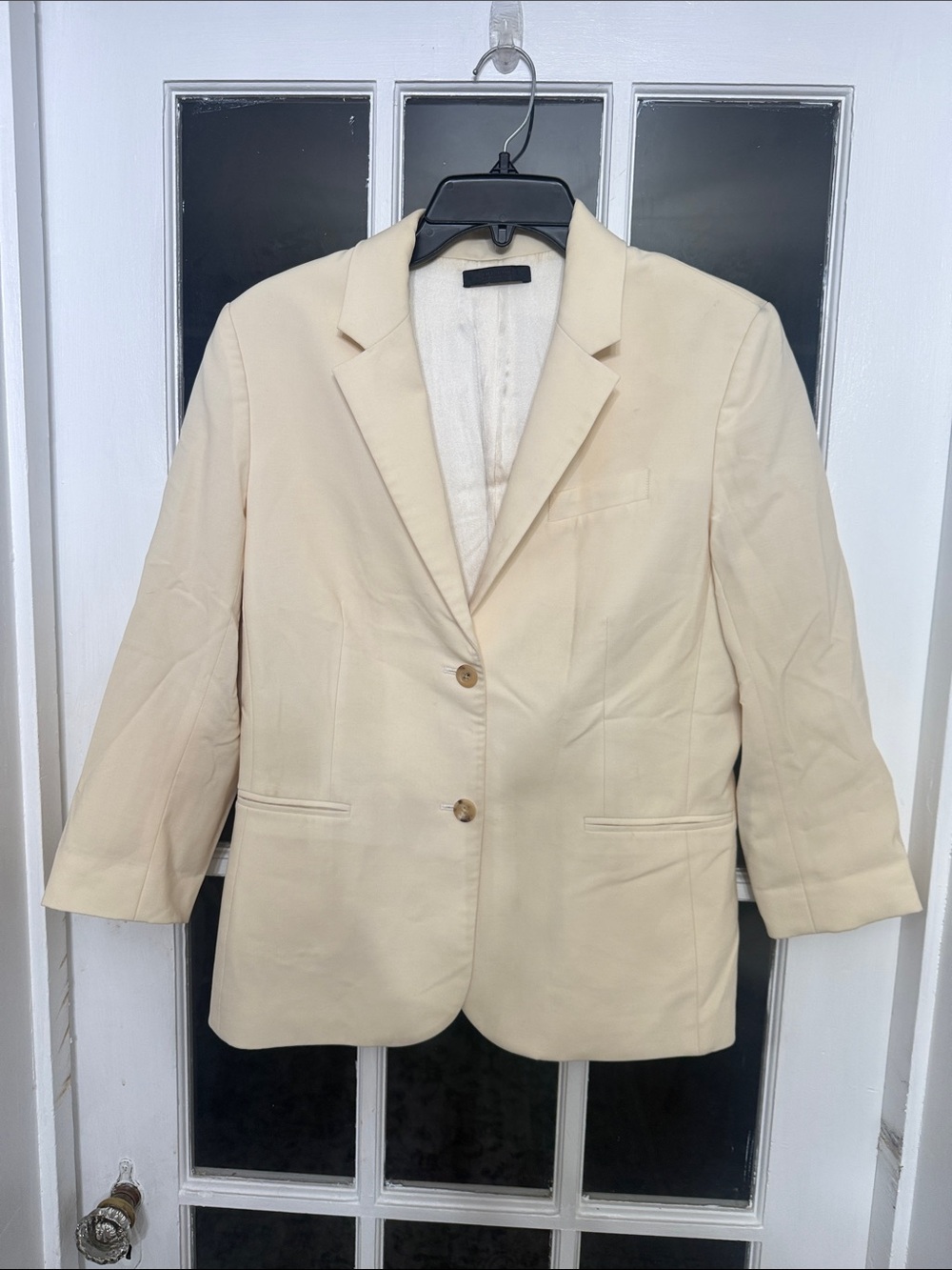 The Row Ivory Schoolboy Blazer Wool Stretch size 12 - Picture 6 of 12